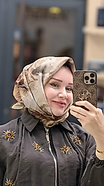 NATUREL DESSENLİ EŞARP (ELYAF)