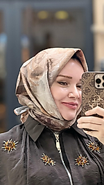NATUREL DESENLİ EŞARP (ELYAF)