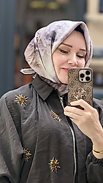 NATUREL DESENLİ EŞARP (ELYAF)