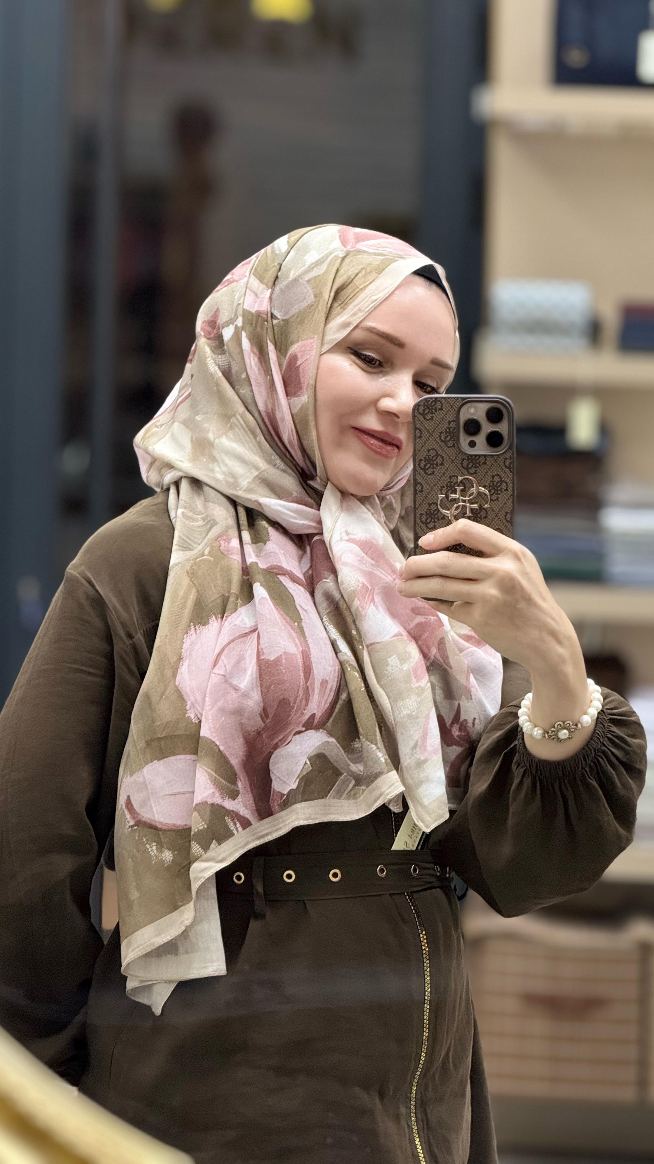 NATUREL DESENLİ RAMİ ŞAL
